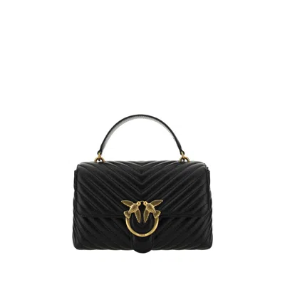 Pinko Love Lady Handbag In Black