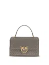 Pinko Love Lady Handbag In Gray