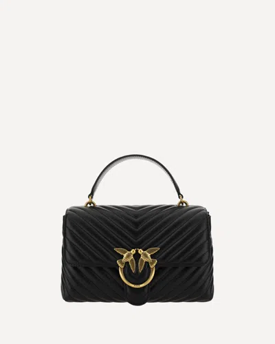Pinko Love Lady Handbag In Black