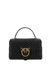 Pinko Classic Lady Love Bag Puff Chevron In Black