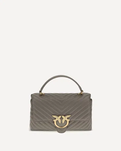 Pinko Love Lady Handbag In Gray