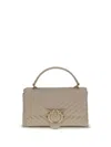 Pinko Love Lady Puff Classic Handbag In Sand