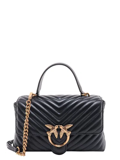 Pinko Love Lady Matelassã© Leather Handbag With Love Birds Buckle