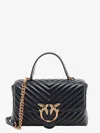 Pinko Love Lady Matelassã© Leather Handbag With Love Birds Buckle