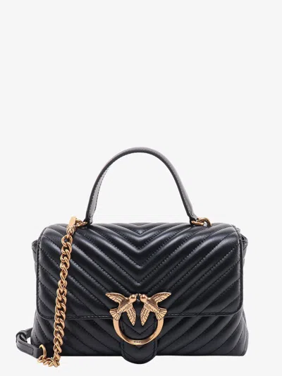 Pinko Love Lady Matelassé Leather Handbag With Love Birds Buckle