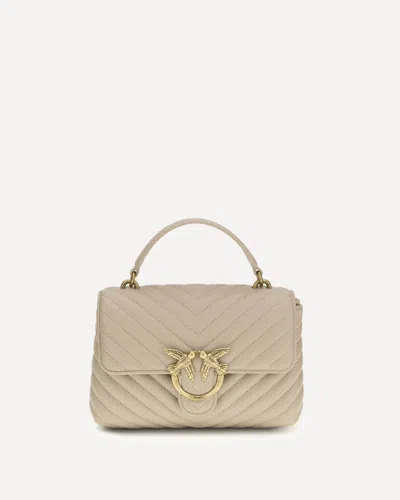 Pinko Love Lady Mini Handbag In Neutral