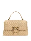Pinko Love Lady Puff Classic Handbag In 褐色