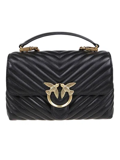 Pinko Love Lady Puff Classic Cl Shee Bag In Black