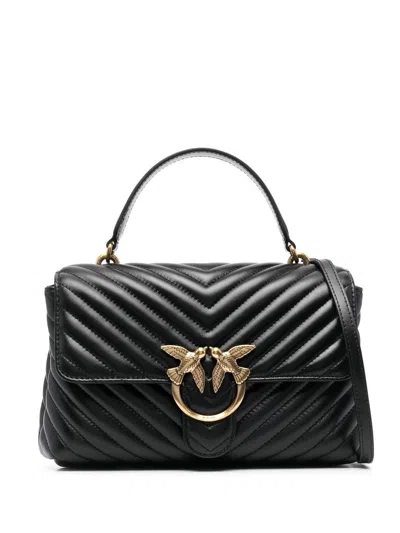 Pinko Love Lady Puff Classic Crossbody Bag In Black