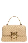 Pinko Love Lady Puff Classic Handbag In Gold