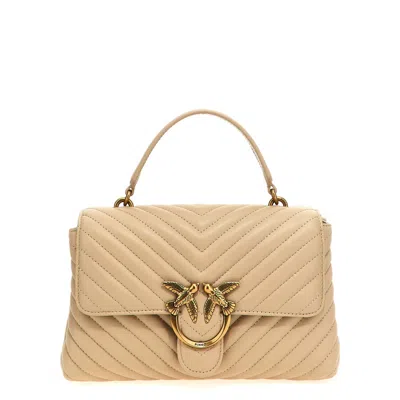 Pinko Love Lady Puff Classic Handbag In Neutral