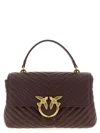 Pinko Love Lady Puff Classic Handbag In Brown