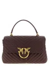 Pinko Love Lady Puff Classic Handbag In Brown