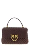 Pinko Love Lady Puff Classic Handbag In Brown