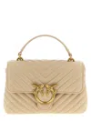 Pinko Love Lady Puff Mini Hand Bags Beige