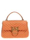 Pinko Mini Lady Love Bag Puff Chevron In Orange