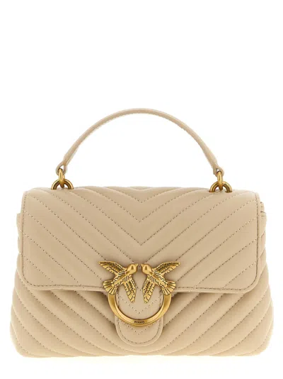 Pinko Love Lady Puff Mini Handbag In Sand