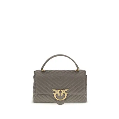 Pinko Love Lady Women's Handbag In Gray