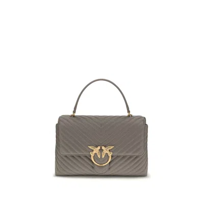Pinko Love Lady Women's Handbag In Gray