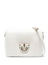 Pinko Love Leather Crossbody Bag In White