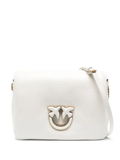PINKO LOVE LEATHER CROSSBODY BAG