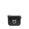 Pinko Love Leather Shoulder Bag In Multi