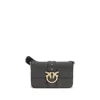 Pinko Love Leather Shoulder Women's Bag In Black