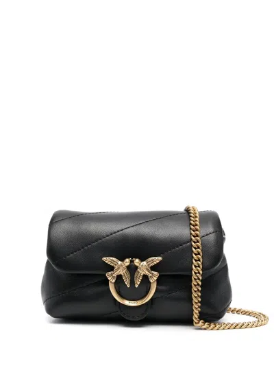 Pinko Love Micro Puff Mini Bag In Black