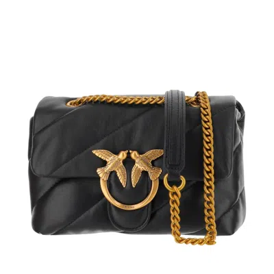 Pinko Love Mini Puff Bag In Black
