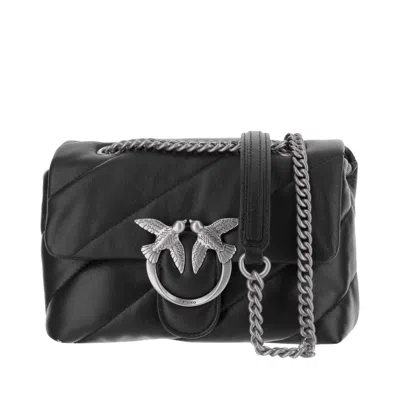 Pinko Love Mini Puff Bag In Black