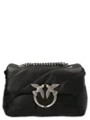 Pinko Love Mini Puff Crossbody Bag In 黑色的