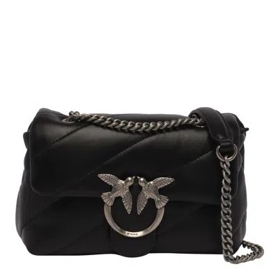 Pinko Love Mini Puff Crossbody Bag In Black