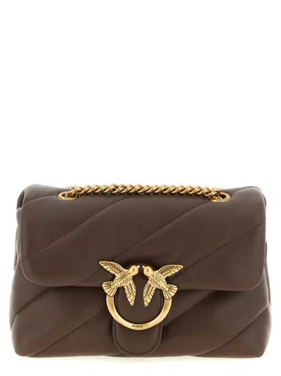 Pinko 'love Mini Puff' Crossbody Bag In Gray