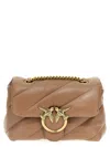Pinko Love Mini Puff Crossbody Bag In Nude