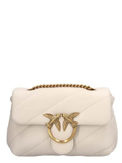 Pinko 'love Mini Puff' Crossbody Bag In White