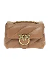 Pinko Love Mini Puff Crossbody Bag In Brown