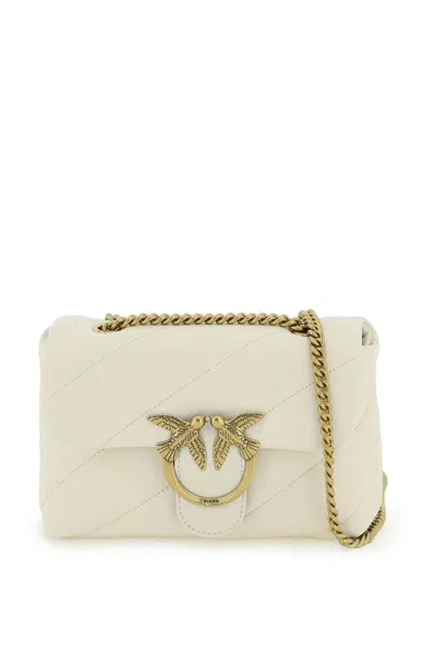 Pinko Love Mini Puff Maxi Quilt Bag In White