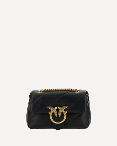 Pinko Love Mini Puff Shoulder Bag In Black