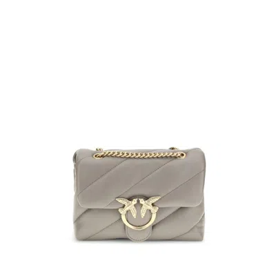 Pinko Love Mini Puff Shoulder Bag In Gray