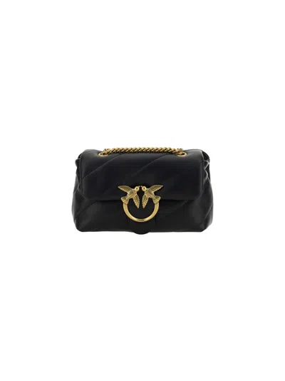 Pinko Love Mini Puff Shoulder Bag In Black