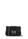 Pinko Love Mini Puffer Shoulder Bag In Black