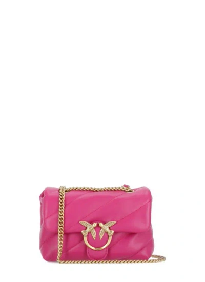 Pinko Love Mini Puff Shoulder Bag In Pink