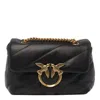 Pinko Baby Love Puff Maxi Quilt Leather Crossbody Bag In Black
