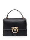 Pinko Love One Fold-over Tote Bag In Black