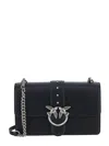 Pinko Love One Chevron Shoulder Bag In Black