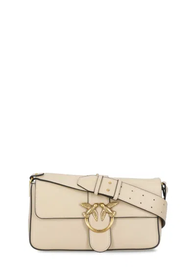 Pinko Love One Classic Bag In Neutral