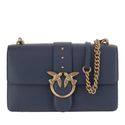 Pinko Love One Classic Bag In Blue