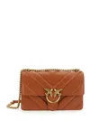 Pinko Love One Classic Brown Shoulder Bag