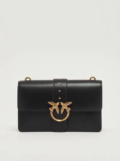 Pinko Love One Classic Clutch In Black