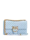 Pinko Love One Classic Cross Body Bag In Blue